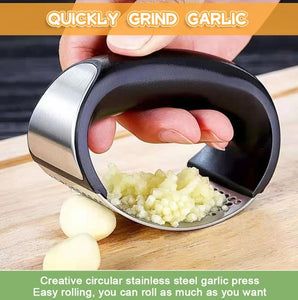 Stainless Steel Garlic Press Crusher Manual Garlic Mincer Chopping Garlic Tool Fruit Vegetable Tools Kitchen Gadget Accessories