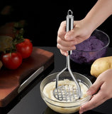 Kitchen Gadget Creative Mud Press Masher Puree Juice Maker Stainless Steel Potatoes Crusher Pusher Fruit Tools Cocina Cozinha