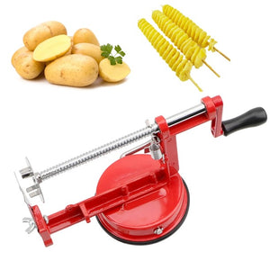 Manual Spiral French Fry Cutter Cooking Tools Vegetable Spiralizer Twisted Potato Apple Slicer Stainless Steel Kitchen Gadgets