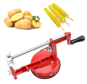 Manual Spiral French Fry Cutter Cooking Tools Vegetable Spiralizer Twisted Potato Apple Slicer Stainless Steel Kitchen Gadgets