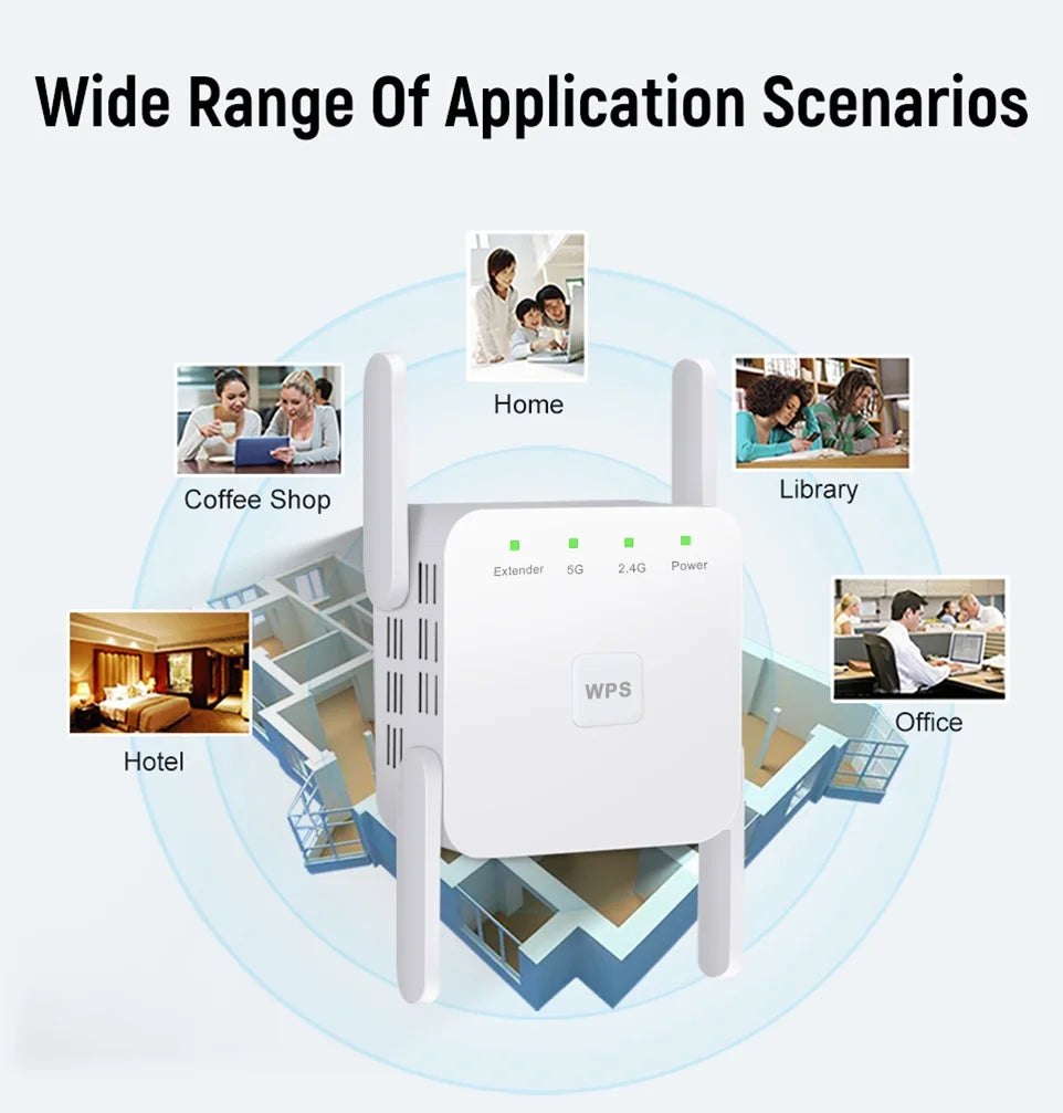 Wi Fi Booster Wireless Amplifier 300Mbps 1200 Mbps 5 ghz